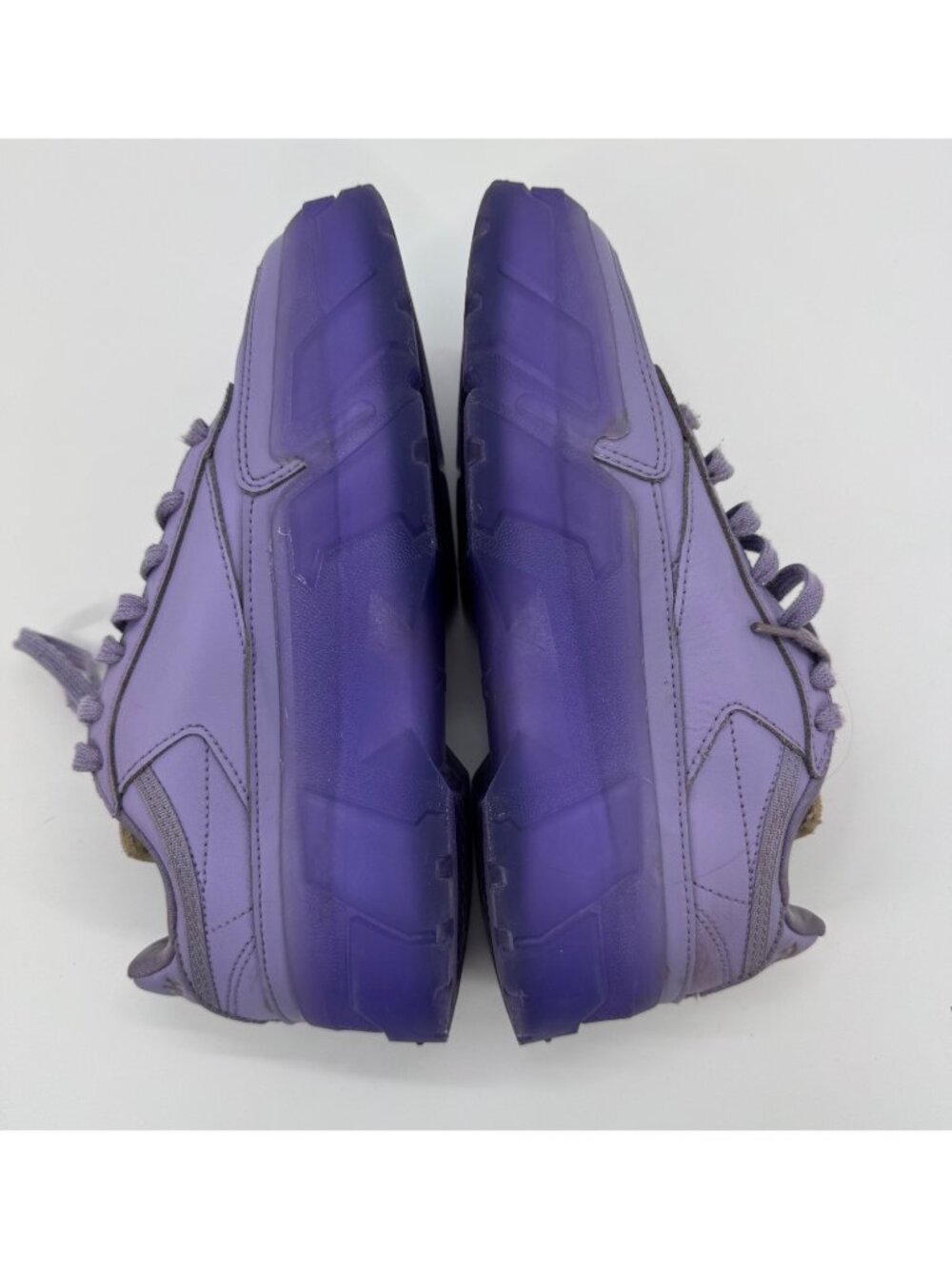 Reebok Club C Cardi B Youth Crisp Purple Chunky Platform Sneakers Size 5 USA - Picture 6 of 12